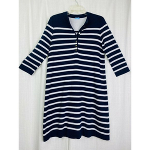 J. McLaughlin Striped Lynn Shift Dress‎ Newport Sm